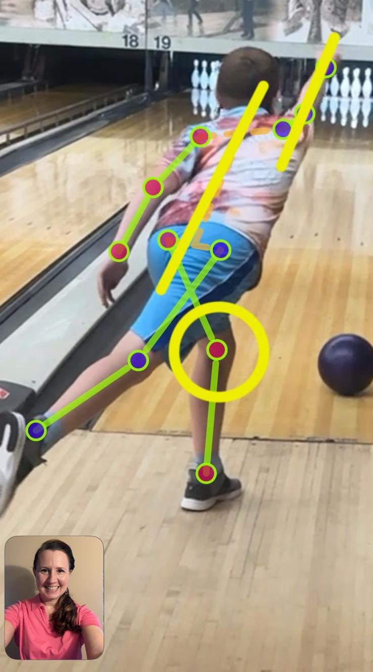 Missy Parkin bowling
